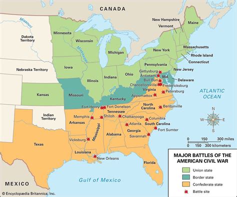 Civil War Map Battles