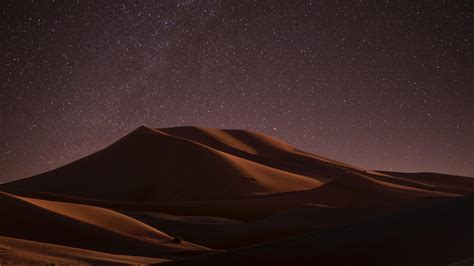 Desert During Night Time 4k Wallpaper 4k