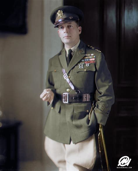General Douglas Macarthur 1930 Rcolorizedhistory