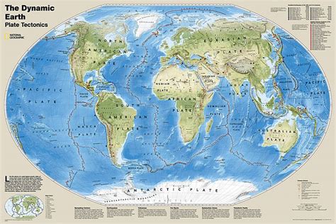 Dynamic Earth Plate Tectonics National Geographic Maps
