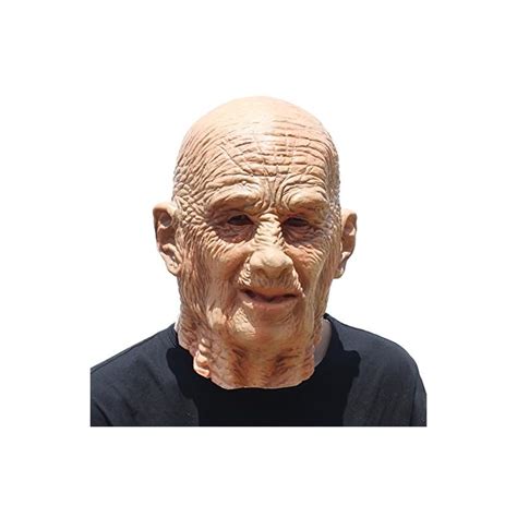 Partyhop Old Man Mask Realistic Halloween Latex Human Wrinkle Face Mask Halloween Day