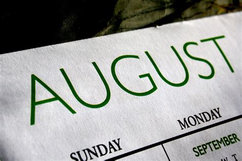 August Calendar Picture | Free Photograph | Photos Public Domain