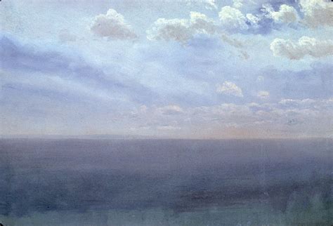 Albert Bierstadt Cloud Study With Sea And Sky 19th Century Oil On