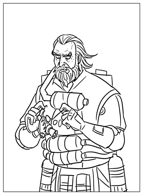 Caustic Apex Legends Coloring Free Printable Coloring Pages