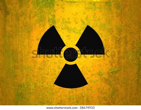 Radioactivity Symbol On Yellow Grungy Barrel Stock Photo Edit Now