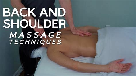 Deep Tissue Back Massage Techniques Youtube