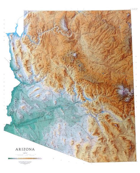 Tucson Arizona Wall Map Premium Style By Marketmaps M