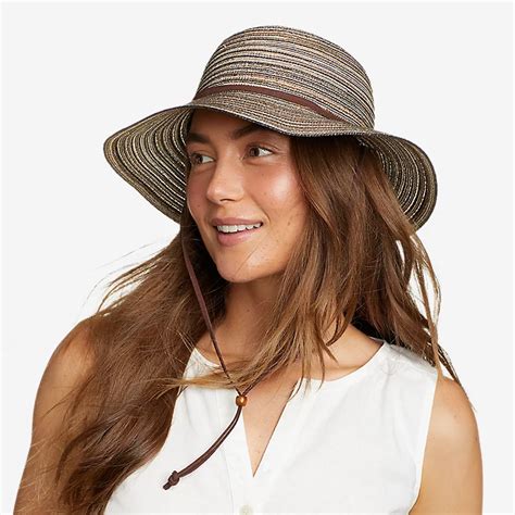 Womens Packable Straw Hat Wide Brim Eddie Bauer Outlet