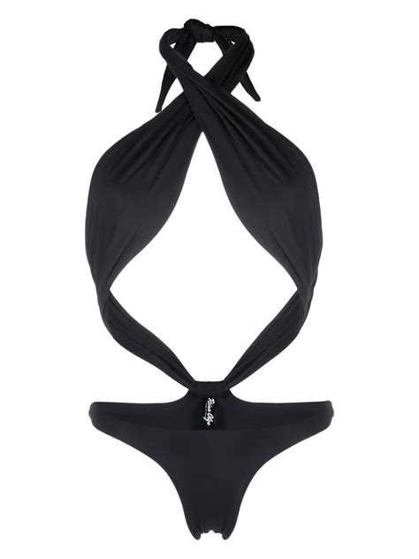 Reina Olga Showpony Cut Out Swimsuit Farfetch