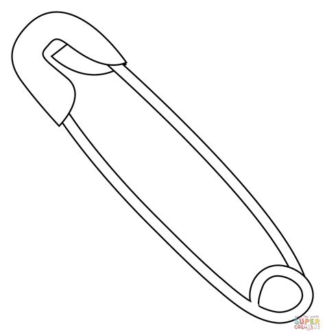 Safety Pin Emoji Coloring Page Free Printable Coloring Pages