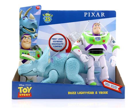 dan the pixar fan toy story buzz lightyear and trixie 7 action figure 2 pack by mattel