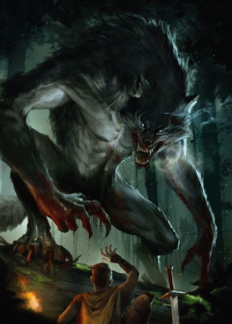 Artstation Rip Duong Ct Werewolf Art Werewolf Drawing Mythical