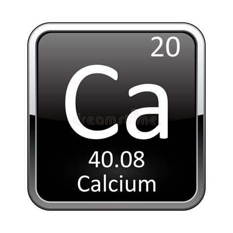The Periodic Table Element Calcium Vector Illustration Stock Vector
