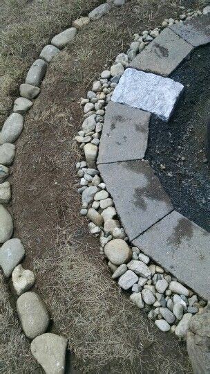 Diy Natural Rock Fire Pit With Center Using A Tractor Rim Diy