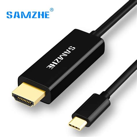 This cable type also includes display technologies such as 3d and deep color. SAMZHE USB 3.1 USB C to HDMI Cable Type C to HDMI ...
