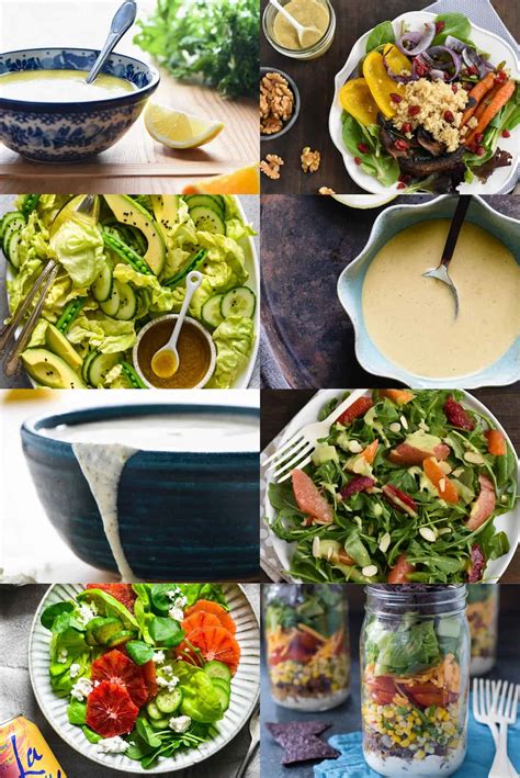 Eight Healthy Salad Dressings Homemade Foxes Love Lemons