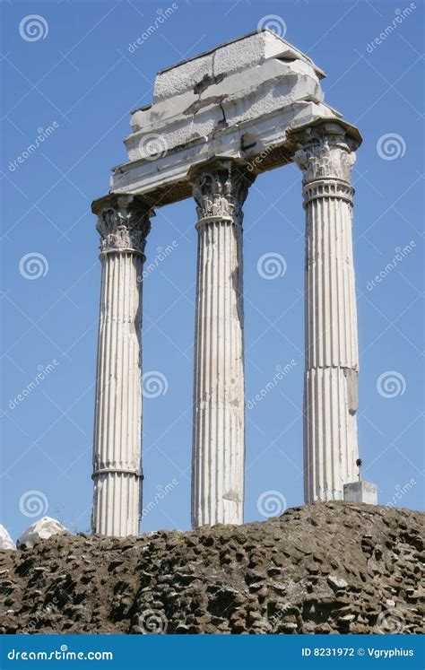 Ruined Roman Pillars Columns Stock Photography Image 8231972