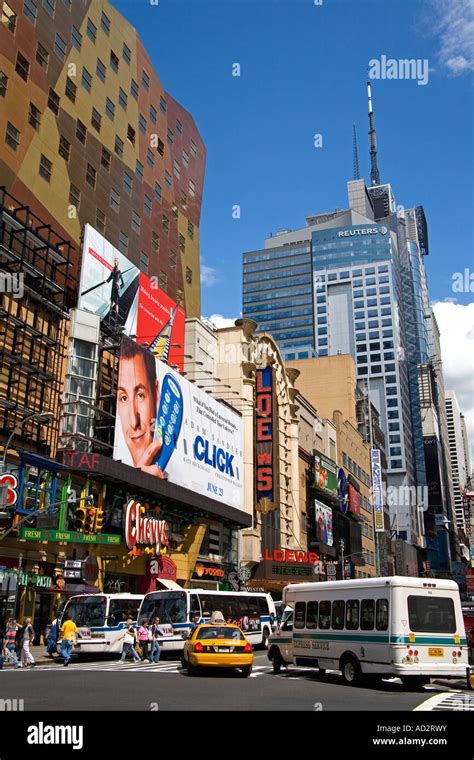 42nd Street Times Square Midtown Manhattan New York City New York Usa
