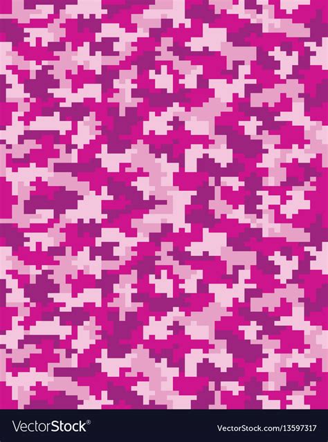 Digital Pink Camouflage Royalty Free Vector Image