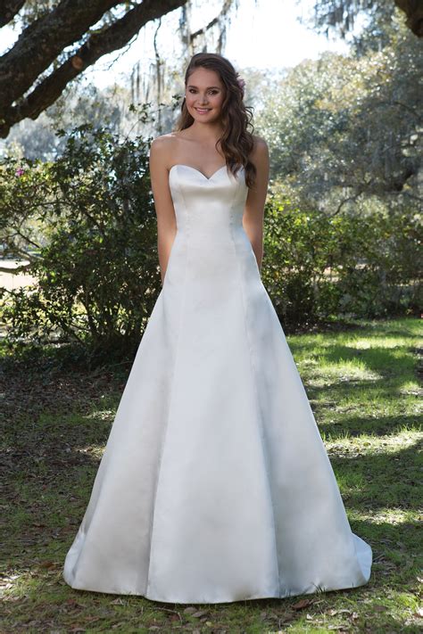 Style 6170 Satin A Line Gown With Sweetheart Neckline Sweetheart Gowns