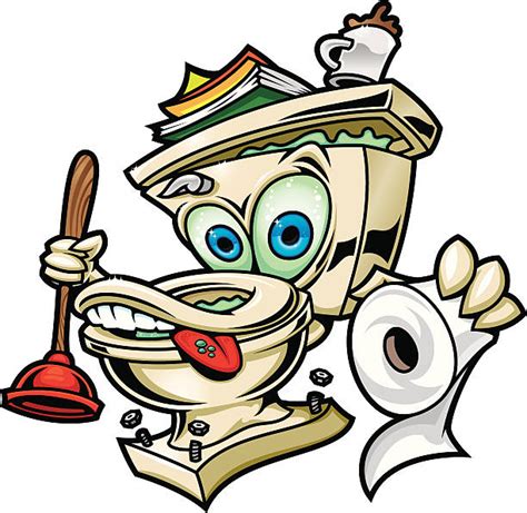 Royalty Free Happy Cartoon Toilet Clip Art Vector Images