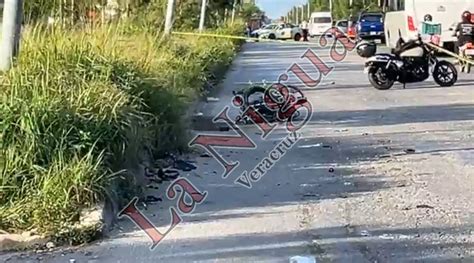 Lanigua Motociclista Muere Tras Ser Impactado Por Automóvil En Cancún