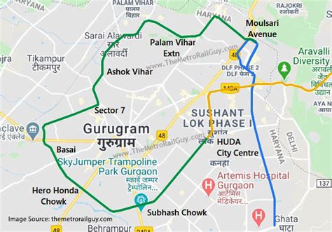 Find Out All About Gurgaon Metro Map Timings Route And Its Impact On