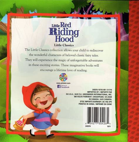 little red riding hood the little classics collection classic fairy tales
