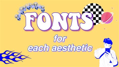 Fonts For Each Aesthetic 🏁🏁 Youtube