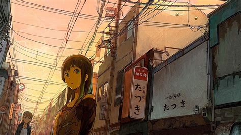 Japanese Anime Street 1080p Wallpapers Wallpaper Cave