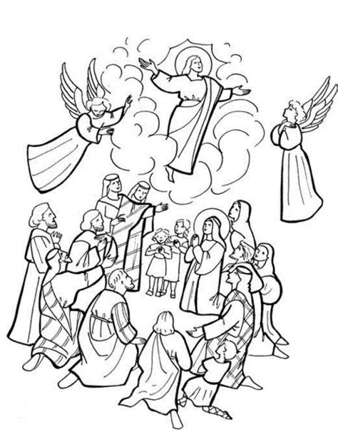 Free Bible Coloring Pages Ascension