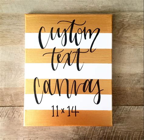 Custom striped canvas 11x14 custom quote canvas custom | Etsy | Custom quote canvas, Custom ...