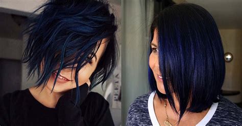 23 Beautiful Blue Black Hair Color Ideas To Copy Hairs