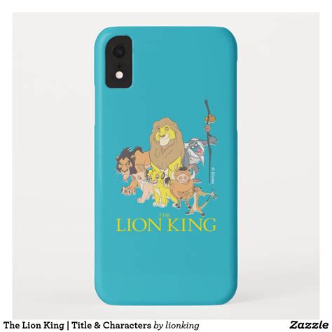 The Lion King Title And Characters Case Mate Iphone Case Zazzle