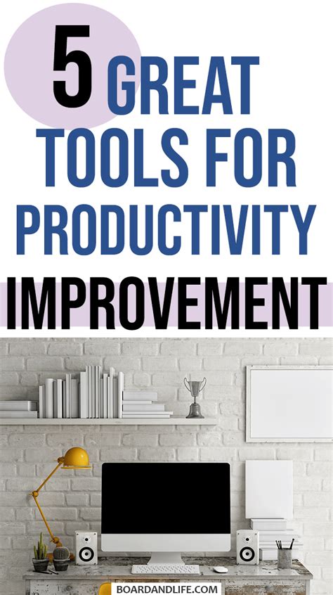Productivity Improvement 5 Top Tools That Make You More Productive