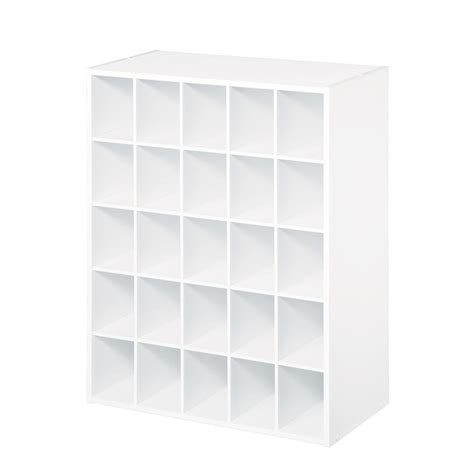 Closetmaid 24 In W X 32 In H White Stackable 25 Cube Organizer 78506