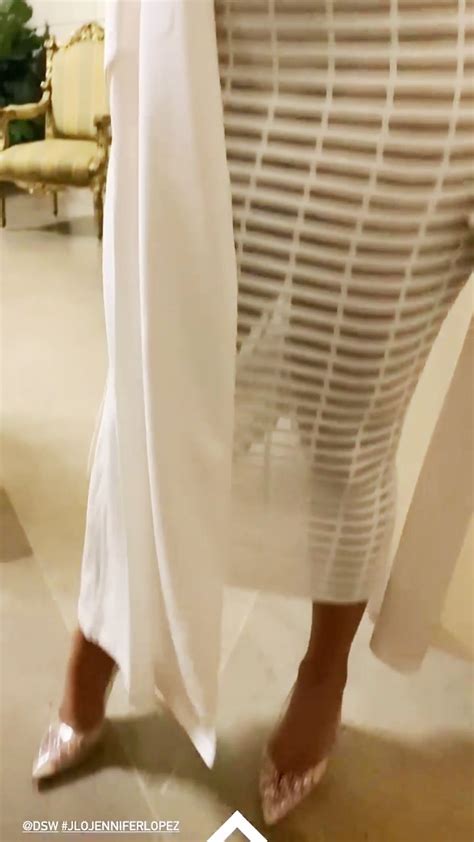 Jennifer Lopez Sexy In A Sheer White Dress Ce