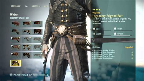 Assassins Creed Unity Customization My Legendary Gear Weapon