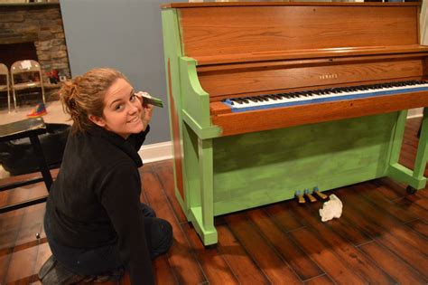 Green Painted Piano Annie Sloan Chalk Paint East Coast Creative