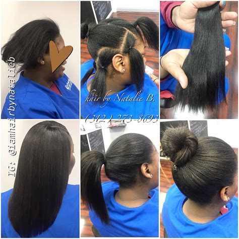 Versatile Sew In Hair Weave Using Malaysian Relaxed Natural Hair