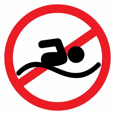 Ban No Notice Pool Sign Swim Swimming Icon Download On Iconfinder
