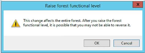 Raise The Domainforest Functional Level Itc Service