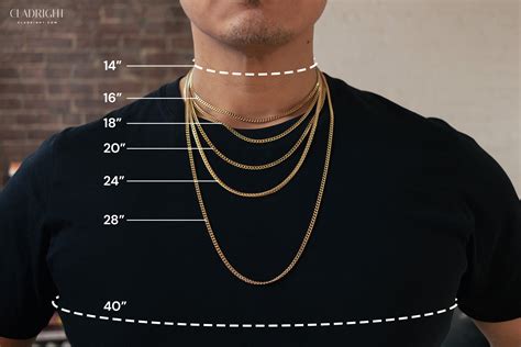 Mens Gold Chain Length Guide