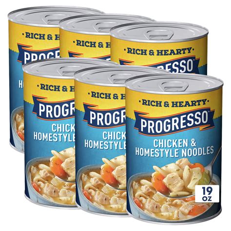 6 Pack Progresso Rich And Hearty Chicken And Homestyle Noodle Soup 19