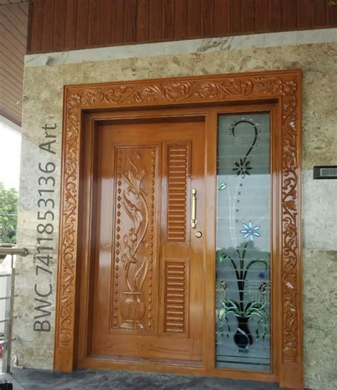 Single Door Front Door Design Wood Wooden Front Door Design Single
