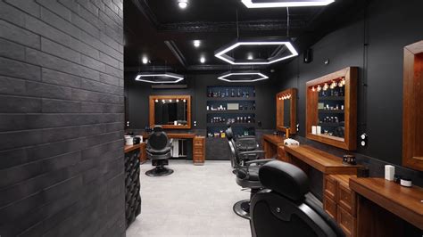 Barber Shop Interior Design Ideas Barbershop Kekinian Indoors