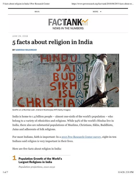 5 Facts About Religion In India Pew Research Center Docslib