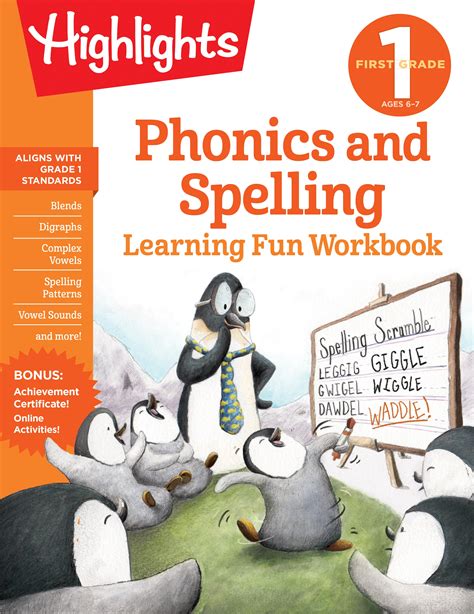 First Grade Phonics And Spelling By Highlights Learning Penguin Books