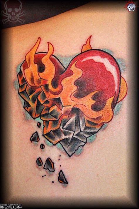 Stone Heart Stone Tattoo 3 Tattoo Heart Tattoo Austin Tattoo Fire