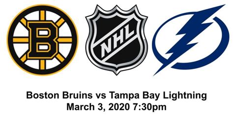 Boston Bruins Vs Tampa Bay Lightning Nhl Live Play By Play Reaction